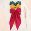 BIG PEARL SATIN LAYERED HAIR BOWS FOR GIRLS