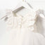 BUTTERFLY ANGEL WING LACE AND TULLE DETAILED DRESS WITH SPARKLING FLORAL HAIR CLIP PERFECT FOR BIRTHDAYS WEDDINGS AND CHRISTENINGS