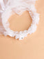 CHILDREN LACE FLOWER CROWN HEADBAND FOR BAPTISMS FIRST COMMUNION AND WEDDING