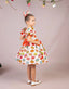 COLORFUL DONUT PRINT VOLUMINOUS SKIRT BIRTHDAY SPECIAL OCCASION DRESS