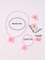 CUTE PINK BOW EARRINGS RINGS BEADED NECKLACE BRACELET JEWELRY 5 PIECE SET SUITABLE FOR PARTIES BIRTHDAY DAILY WEAR