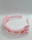 ELEGANT FLORAL DETAIL BOW TULLE HEADBAND