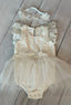 ELEGANT LACE BABY ROMPER SET