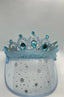 ELSA INSPIRED SPARKLING CROWN WITH SHEER VISOR