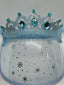 ELSA INSPIRED SPARKLING CROWN WITH SHEER VISOR