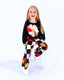 FLORAL PLAID TRACKSUIT SET WITH COLORFUL FLOWER ACCESSORIES BLACK FANNY PACK COMBINATION