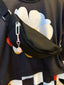 FLORAL PLAID TRACKSUIT SET WITH COLORFUL FLOWER ACCESSORIES BLACK FANNY PACK COMBINATION