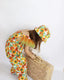 FLORAL PRINT JUMPSUIT WITH HAT