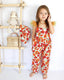 FLORAL PRINT JUMPSUIT WITH HAT
