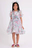 GIRLS ENCHANTING ORGANZA FLORAL DRESS