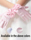 GIRLS SATIN BOW GLOVES PRINCESS GLOVES FOR FIRST COMMUNION WEDDING BIRTHDAY PARTY AND STAGE PERFORMANCE