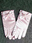 GIRLS SATIN BOW GLOVES PRINCESS GLOVES FOR FIRST COMMUNION WEDDING BIRTHDAY PARTY AND STAGE PERFORMANCE