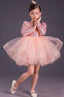 SEQUIN TULLE PRINCESS DRESS WITH MATCHING HAIR ACCESSORY