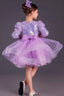 SEQUIN TULLE PRINCESS DRESS WITH MATCHING HAIR ACCESSORY