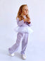LILAC TUTU TOP AND BOTTOM TRACKSUIT SET
