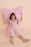 PINK PURPLE WHITE WINGS OF JOY BUTTERFLY BIRTHDAY AND SPECIAL OCCASION DRESS WITH MATCHING BUTTERFLY TIARA ACCESSORY