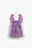 PINK PURPLE WHITE WINGS OF JOY BUTTERFLY BIRTHDAY AND SPECIAL OCCASION DRESS WITH MATCHING BUTTERFLY TIARA ACCESSORY