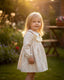 VINTAGE FLORAL GIRLS DRESS 9-24M