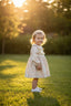 VINTAGE FLORAL GIRLS DRESS 9-24M