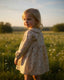 VINTAGE FLORAL GIRLS DRESS 9-24M