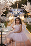 PEARL DETAILED PINK SPECIAL OCCASION PRINCESS DRESS