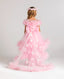 PRINCESS BIRTHDAY PARTY SPECIAL DAY DRESS WITH TAILED CROWN COMBINATION