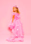 PRINCESS BIRTHDAY SPECIAL DAY DRESS WITH TAILED CROWN COMBINATION