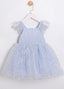 CRYSTAL QUEEN CROWN ACCESSORIZED MINT GREEN PINK WHITE BABY BLUE SPARKLING PRINCESS BIRTHDAY WEDDING SPECIAL OCCASION DRESS