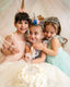 CRYSTAL QUEEN CROWN ACCESSORIZED MINT GREEN PINK WHITE BABY BLUE SPARKLING PRINCESS BIRTHDAY WEDDING SPECIAL OCCASION DRESS