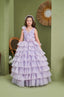FAIRY-TALE INSPIRED LAYERED FLORAL PRINCESS WEDDING BIRTHDAY COMMUNION DRESS 7-11 YEARS