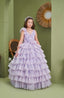 FAIRY-TALE INSPIRED LAYERED FLORAL PRINCESS WEDDING BIRTHDAY COMMUNION DRESS 2-6 YEARS