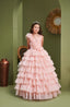FAIRY-TALE INSPIRED LAYERED FLORAL PRINCESS WEDDING BIRTHDAY COMMUNION DRESS 2-6 YEARS