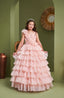 FAIRY-TALE INSPIRED LAYERED FLORAL PRINCESS WEDDING BIRTHDAY COMMUNION DRESS 7-11 YEARS
