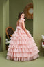 FAIRY-TALE INSPIRED LAYERED FLORAL PRINCESS WEDDING BIRTHDAY COMMUNION DRESS 2-6 YEARS