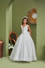 RADIANTLY ELEGANT WEDDING GRADUATION COMMUNION DRESS 7-11 YEARS