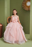 FLOWER DETAILED ENCHANTING WEDDING BIRTHDAY SPECIAL OCCASION DRESS 2-6 YEARS