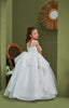 FLOWER DETAILED ENCHANTING WEDDING BIRTHDAY SPECIAL OCCASION DRESS 2-6 YEARS
