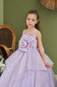 FLOWER DETAILED ENCHANTING WEDDING BIRTHDAY SPECIAL OCCASION DRESS 2-6 YEARS