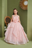 FLOWER DETAILED ENCHANTING WEDDING BIRTHDAY SPECIAL OCCASION DRESS 2-6 YEARS