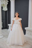 3D FLOWER DETAILED PUFFY ORGANZA TULLE BIRTHDAY WEDDING SPECIAL OCCASION DRESS 7-11 YEARS