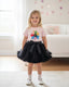TUTU 3 PIECE PARTY SET WITH RUFFLED PARTY SOCKS COMBO- PINK BLACK MINT GREEN