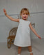 PEARL HEADBAND ACCESSORIZED WHITE BACK BOW TULLE WEDDING BAPTISM BIRTHDAY SPECIAL OCCASION DRESS