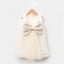 PEARL HEADBAND ACCESSORIZED WHITE BACK BOW TULLE WEDDING BAPTISM BIRTHDAY SPECIAL OCCASION DRESS