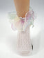 TUTU 3 PIECE PARTY SET WITH RUFFLED PARTY SOCKS COMBO- PINK BLACK MINT GREEN
