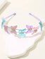 PINK PURPLE WHITE WINGS OF JOY BUTTERFLY BIRTHDAY AND SPECIAL OCCASION DRESS WITH MATCHING BUTTERFLY TIARA ACCESSORY