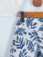 RUFFLED BOW DETAILED PATTERNED PANTS BLOUSE 2 PIECE SET