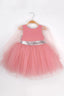 Pink Angel Wings Tutu Dress (Floral Headband Accessory Combination)
