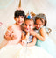 CRYSTAL QUEEN CROWN ACCESSORIZED MINT GREEN PINK WHITE BABY BLUE SPARKLING PRINCESS BIRTHDAY WEDDING SPECIAL OCCASION DRESS