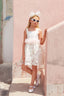 SPECIAL OCCASION DRESS WITH BOW HEADBAND COMBINATION