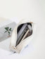 SQUARE CROSSBODY BAG CLASSIC METAL DECOR ZIPPER PURSE FAUX LEATHER SHOULDER BAG FOR GIRLS